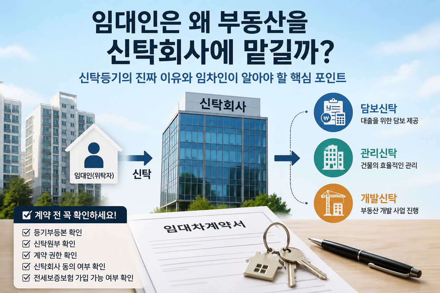 임대인은 왜 부동산을 신탁할까?