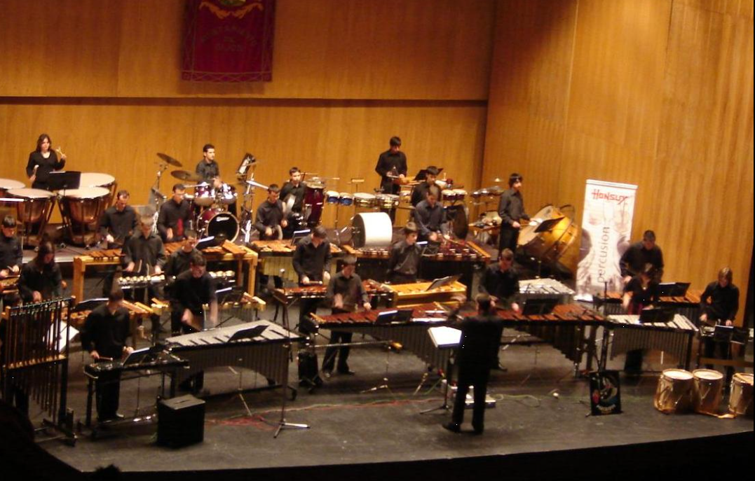 현과 타악기, 첼레스타를 위한 음악 관련 그림