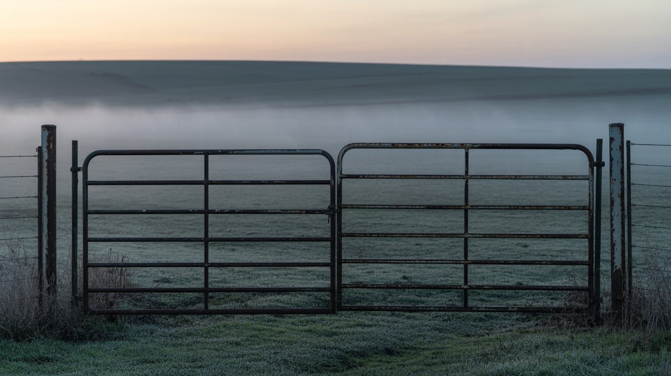 방역, 구제역 관련 울타리 이미지