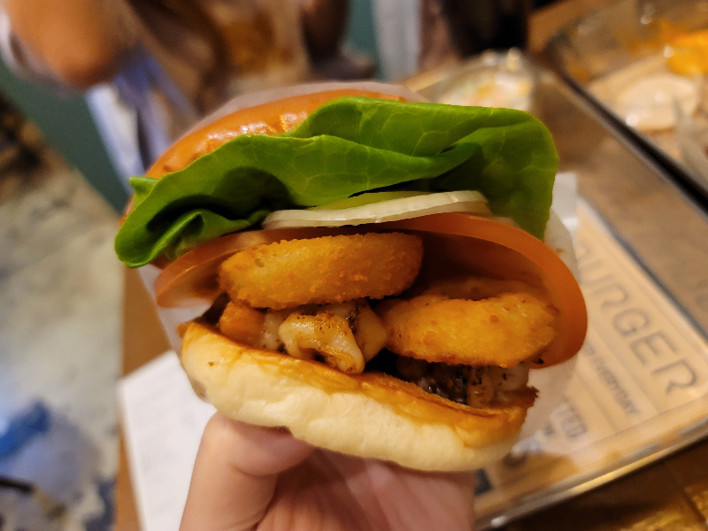 와사비마요 쉬림프버거