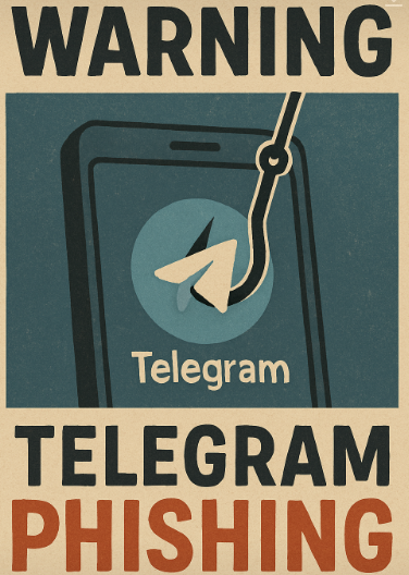 텔레그램 피싱 주의 이미지