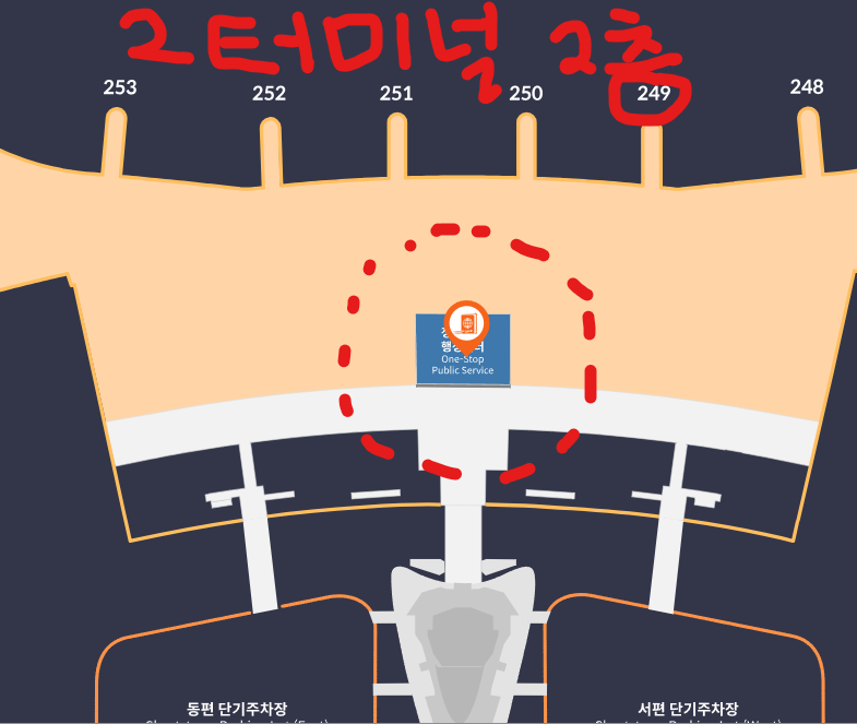 2터미널 2층 여권 민원센터