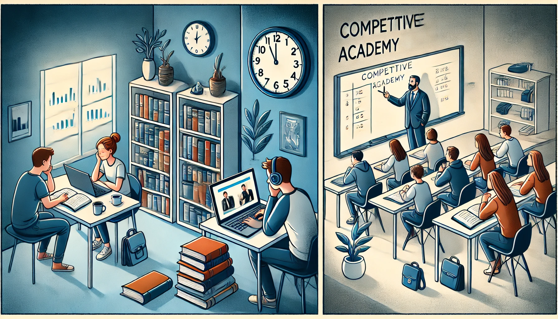 공무원 시험 공부 노량진 실강과 인강 비교