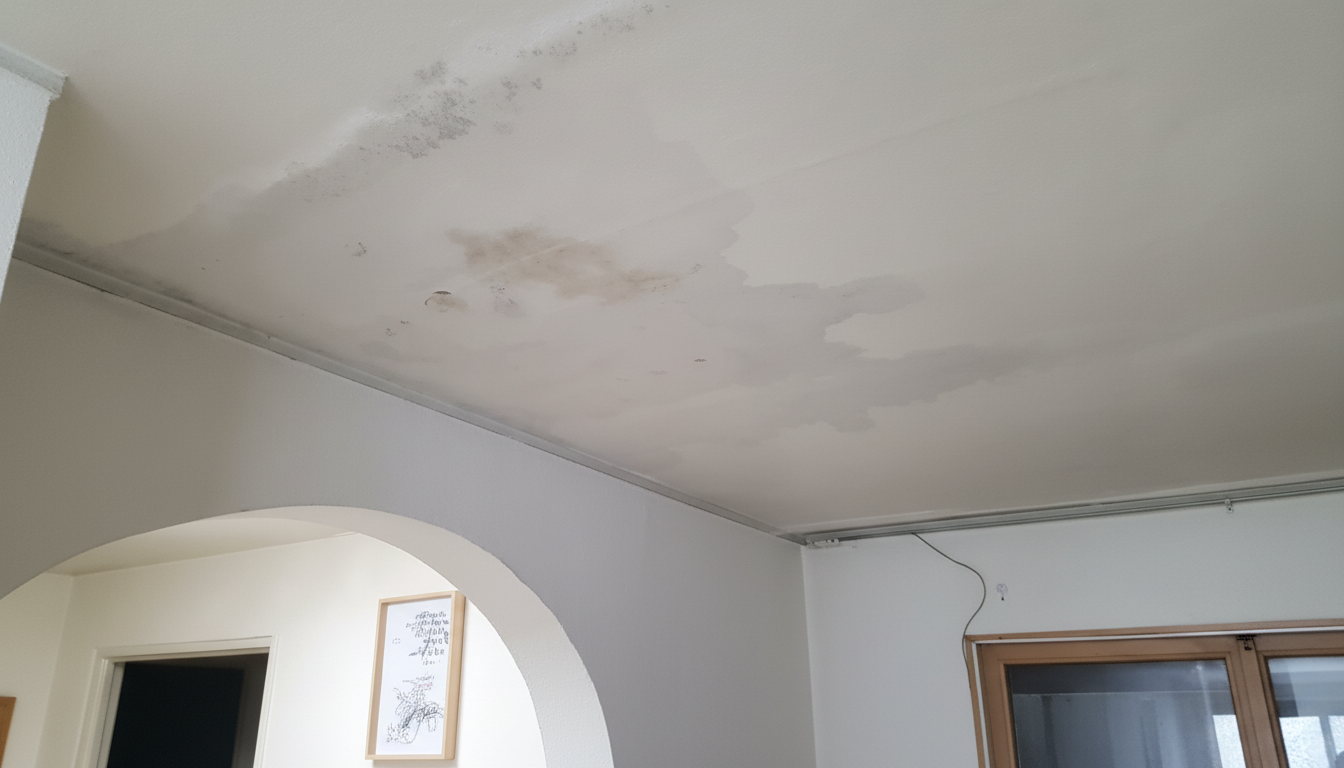 천장 누수 확인