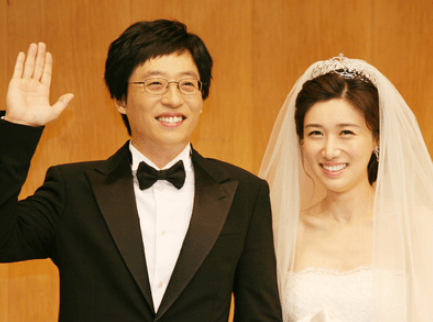 유재석-부인-나경은-결혼식-당시-모습