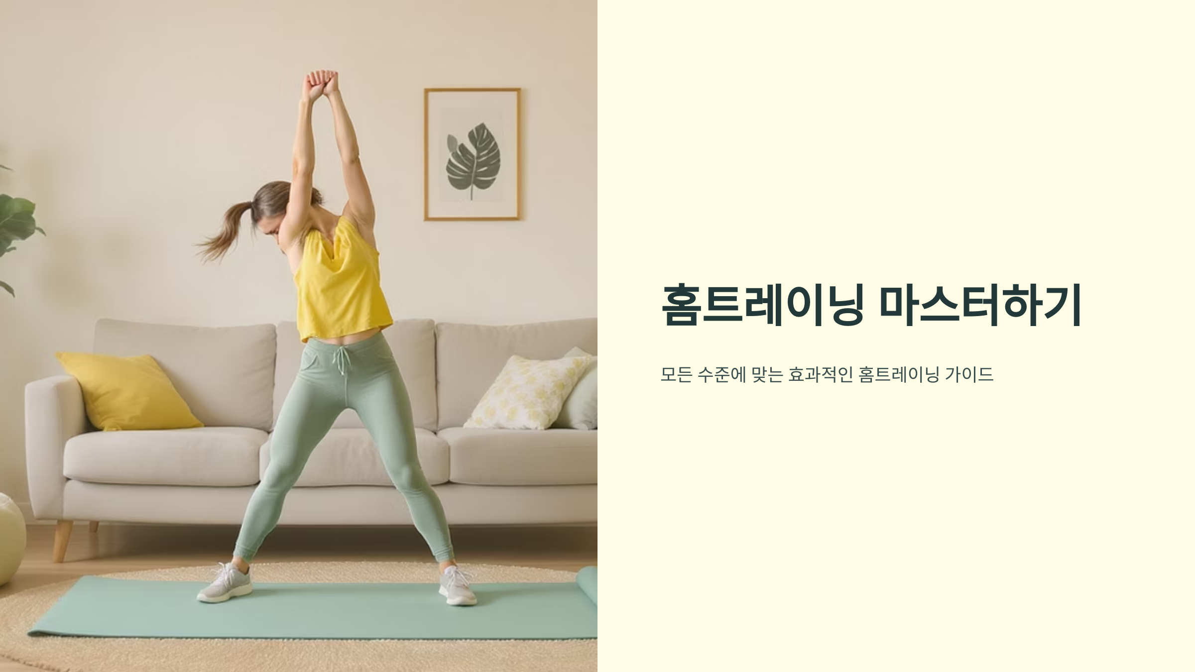 홈트 기구 선택부터 고급 루틴까지