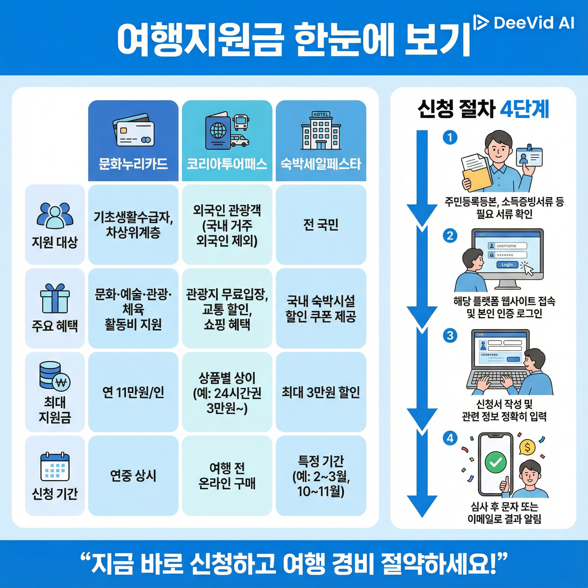 여행지원금 사이트 비교