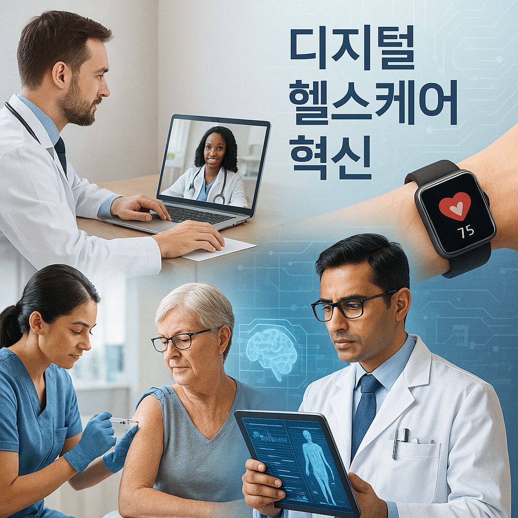 보건 의료와 디지털 헬스케어 혁신 관련 사진