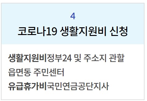 코로나19 생활지원비