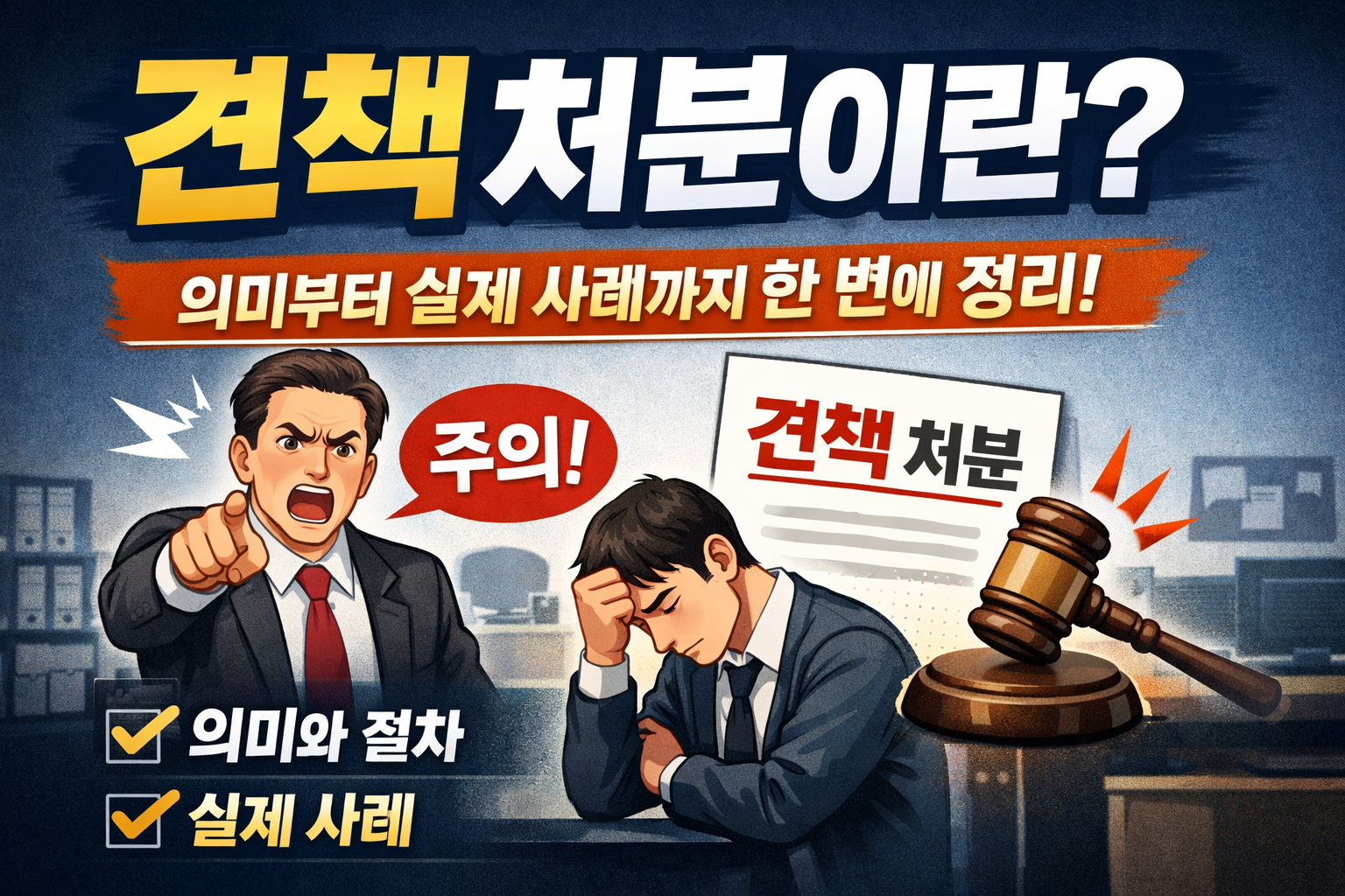 견책 처분이란