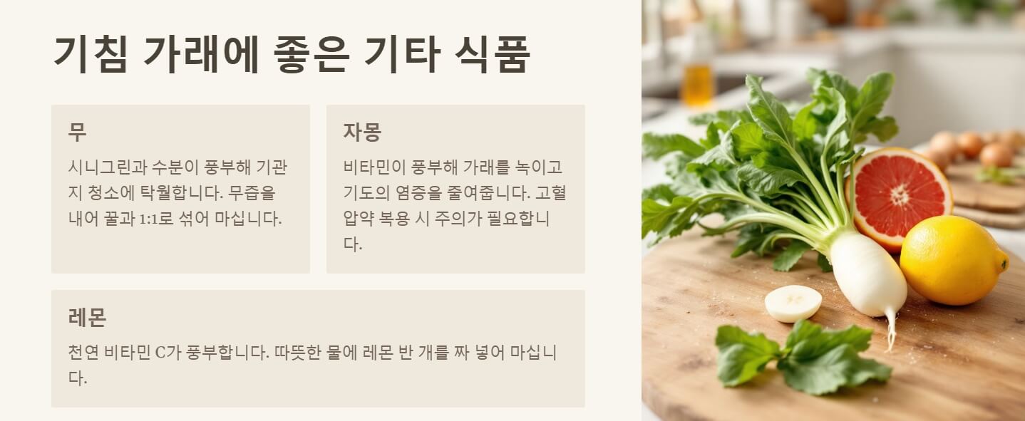 기침 가래에 좋은 차