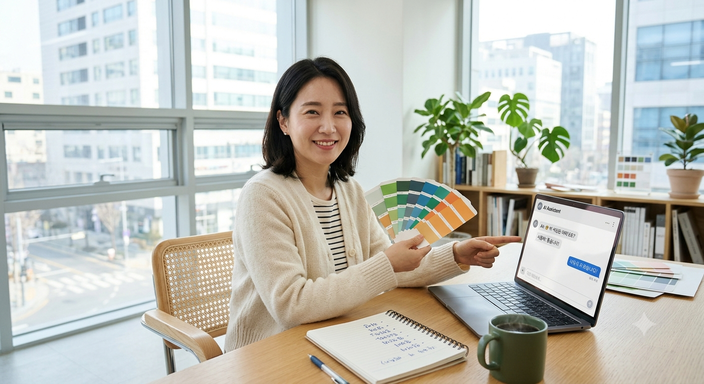 예쁜 색보다 먼저 정할 것이 있어요