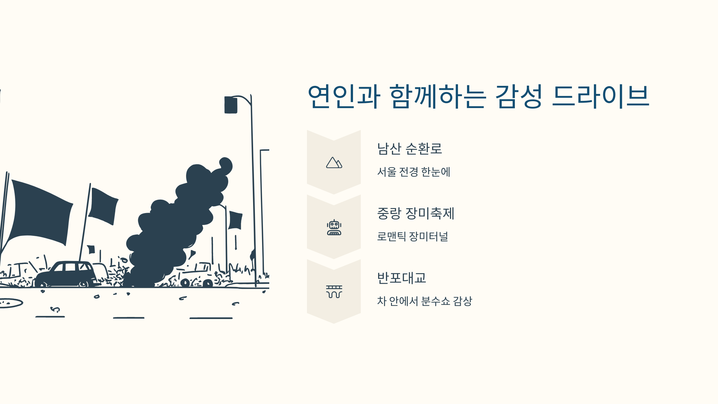 서울 드라이브 코스별 야경 스팟 사진