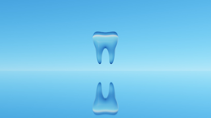 치아를 물처럼 표현한 이미지