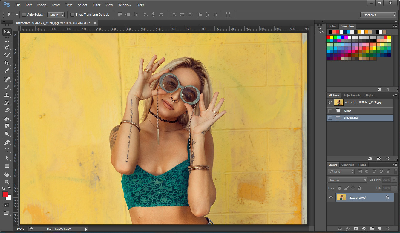photoshop glitch effect