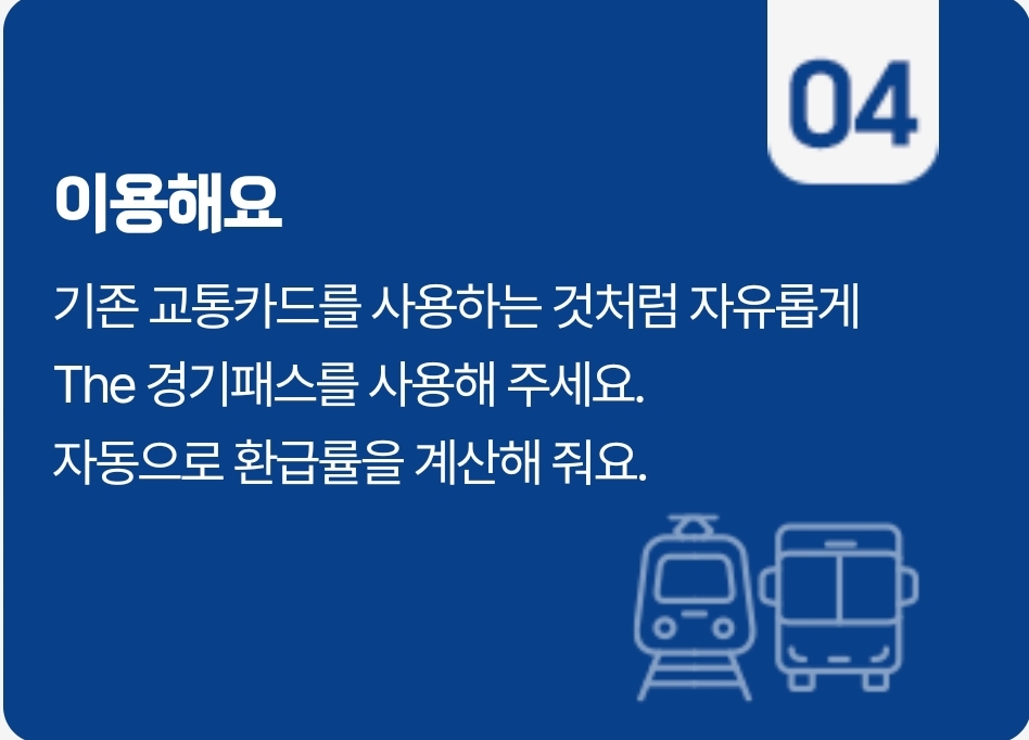 더 경기패스 신청방법 더 경기패스 K패스 기후동행카드 비교