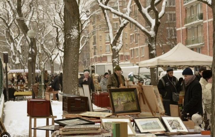 눈내린 방브마켓