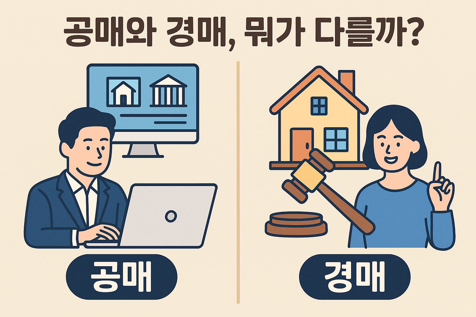 공매와 경매, 뭐가 다를까?