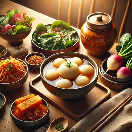 무로 만드는 다양한 요리 사진