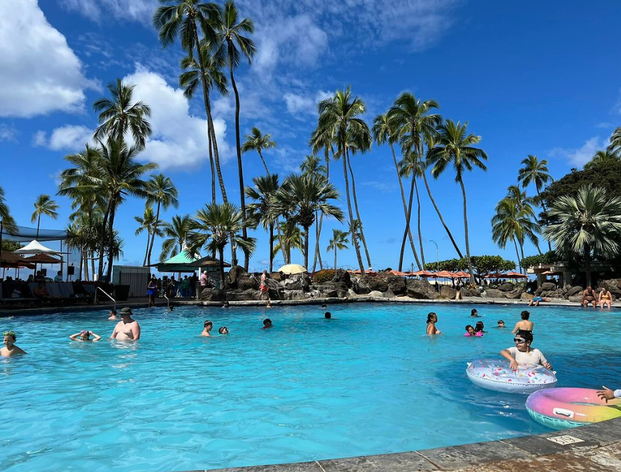 힐튼 하와이안 빌리지 수영장