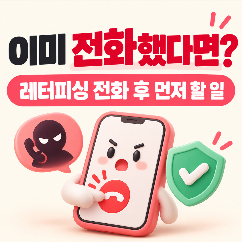 우체국 안내문 보고 이미 전화했다면?｜레터피싱 전화 후 가장 먼저 해야 할 일