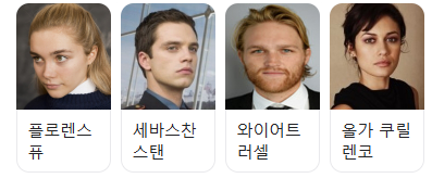 영화 썬더볼츠 출연진 플로렌스 퓨 등