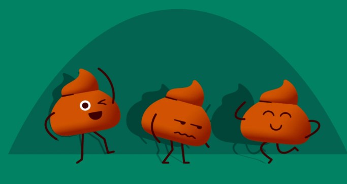 똥-모양의-캐릭터-그림입니다.