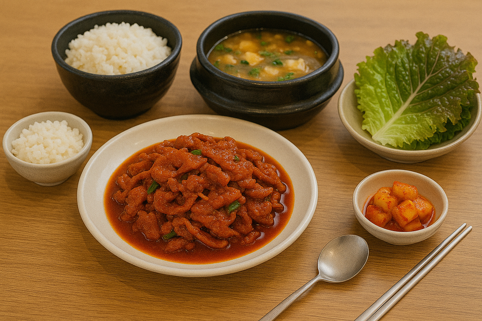 우렁쌈밥