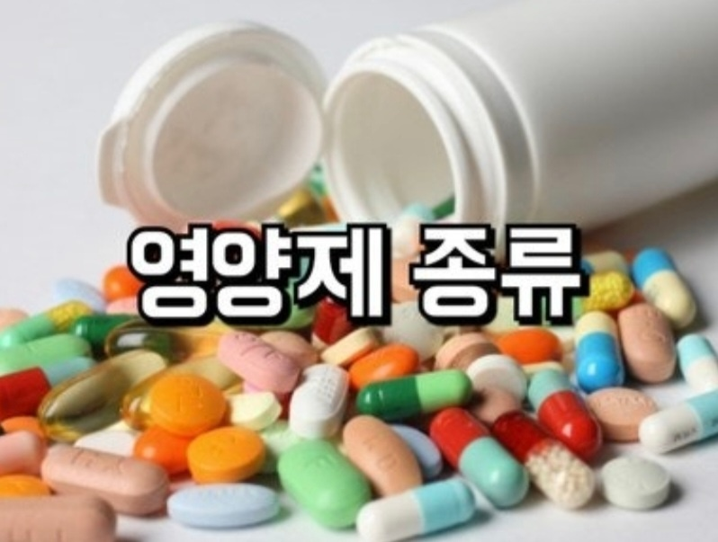 영양제 종류 홍보 이미지
