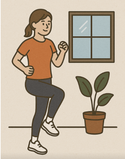 제자리걷기 운동 효과｜집에서 하는 걷기만으로 체력&middot;다이어트&middot;혈당까지 잡는 법 관련 사진