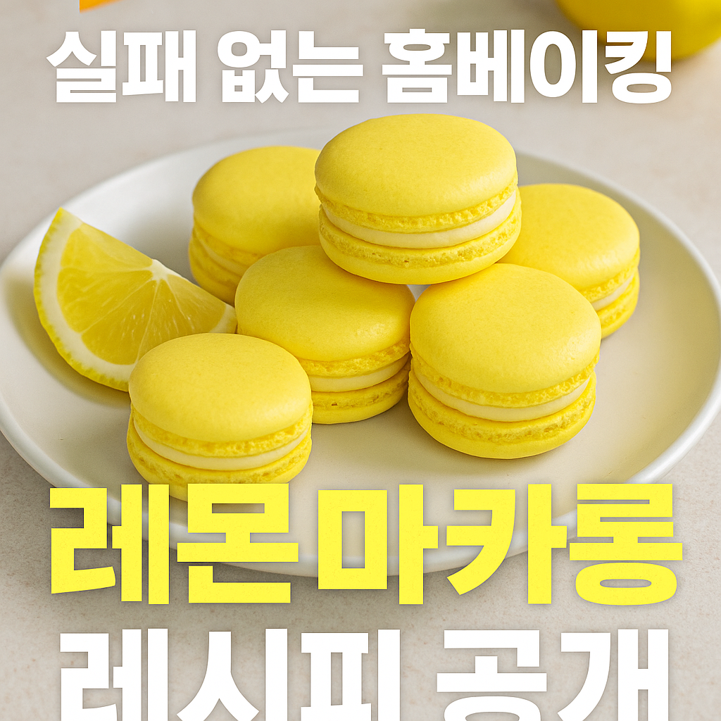 레몬 마카롱 레시피