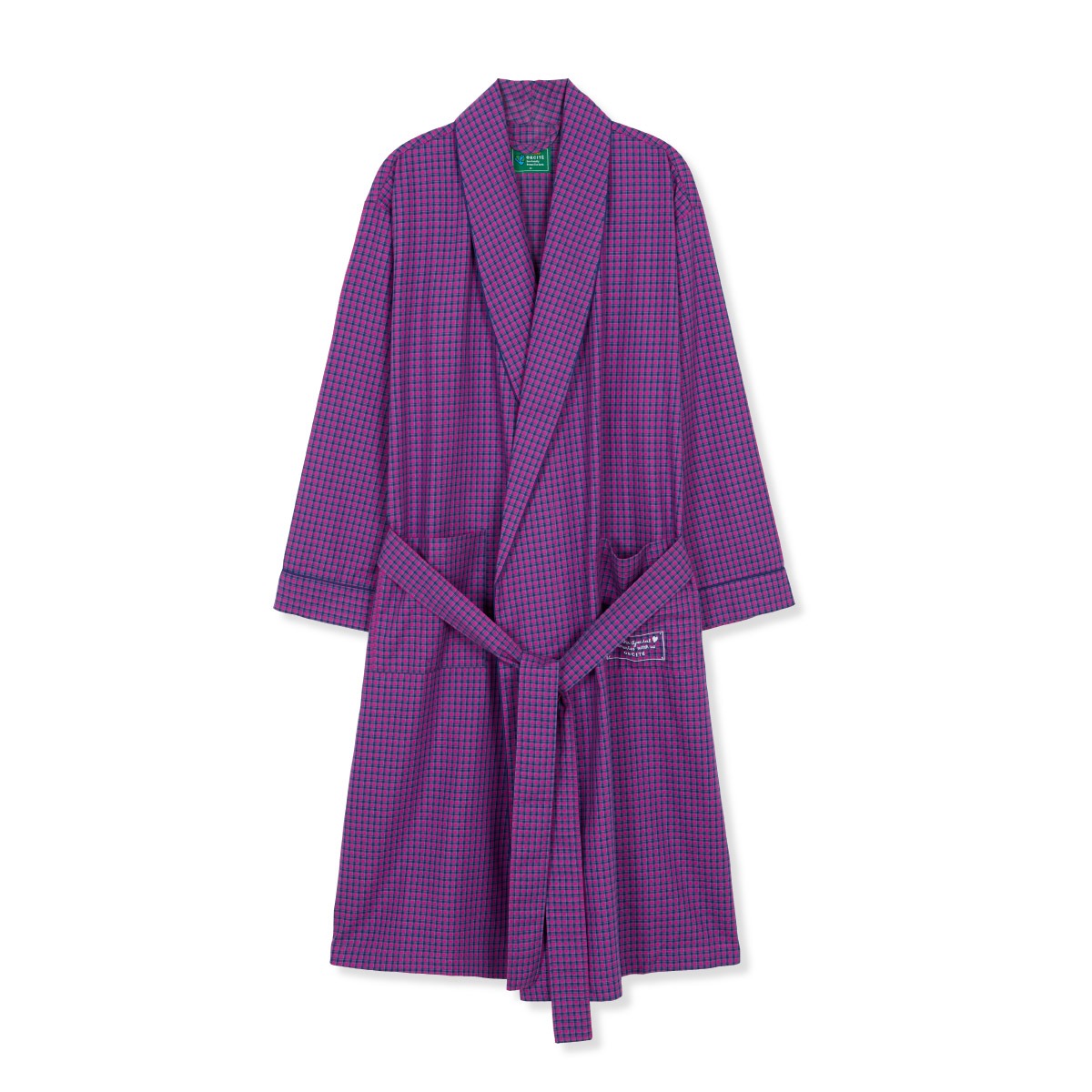 캄미어패럴 오르시떼 광주 성인 A030 퍼플체크 로브