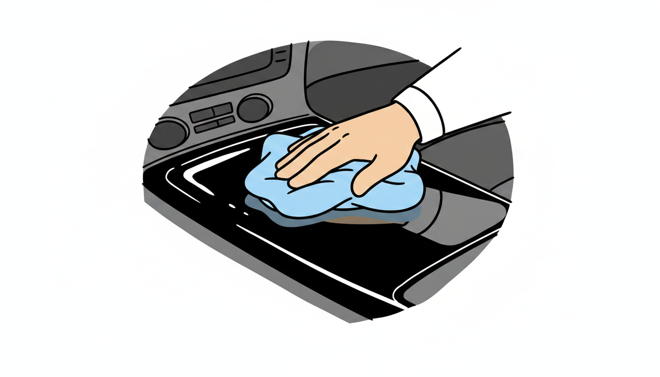 콘솔 트레이를 활용해 층별로 정리한 차량 수납공간