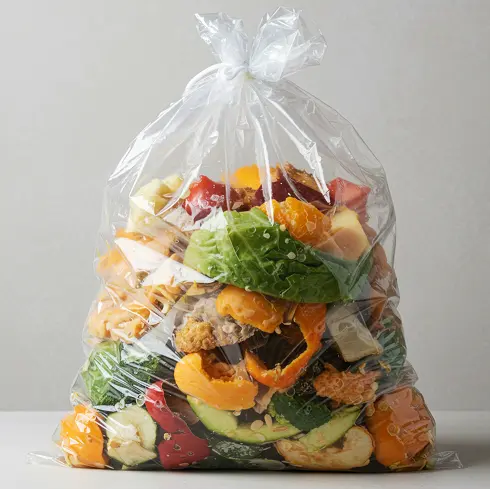 음식물 쓰레기 봉투에 비닐02