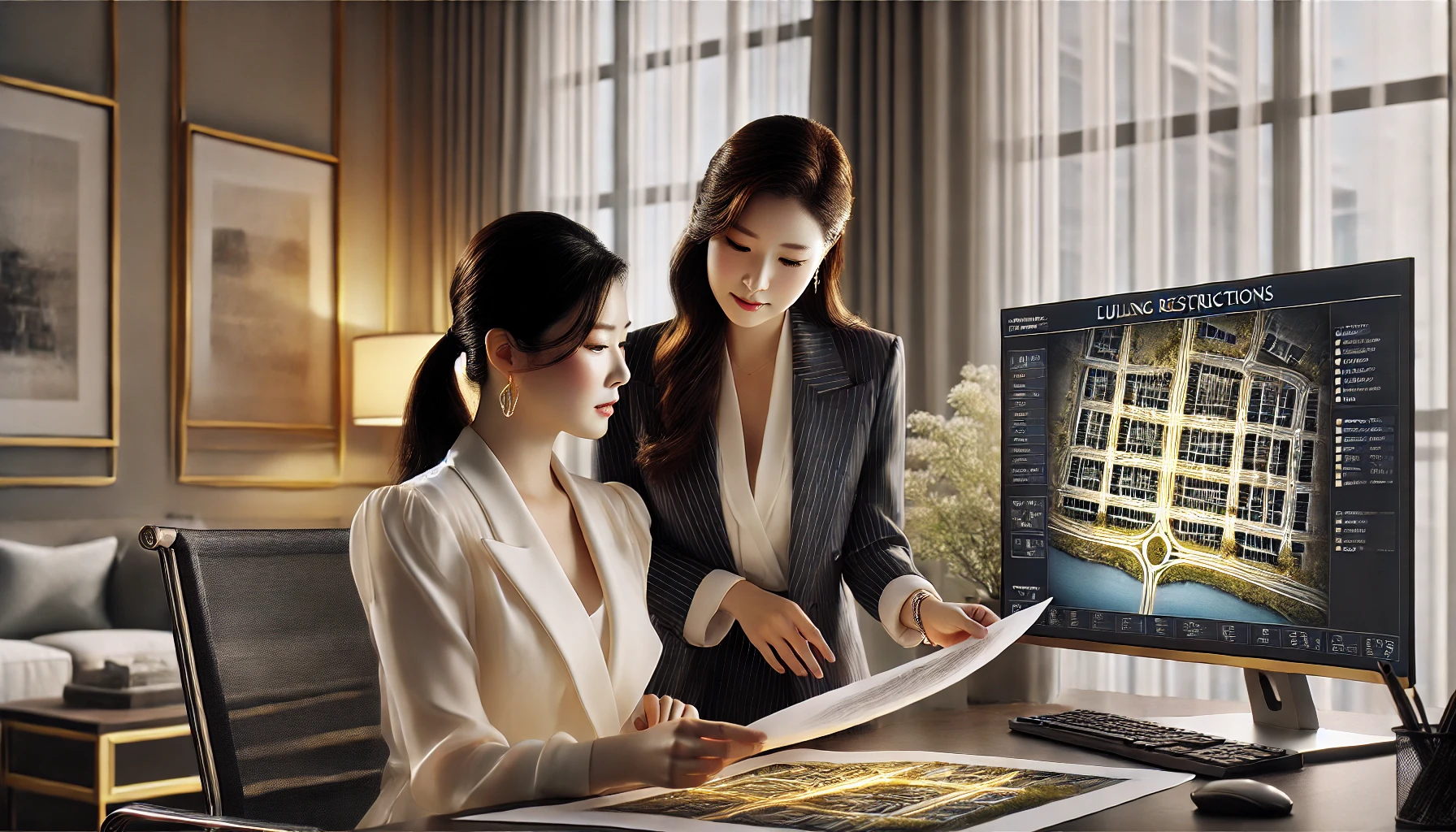 건축제한 용도지역 확인하는 이미지