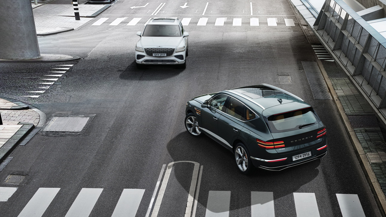 2024년형 제네시스 GV80 전후면 외관 사진