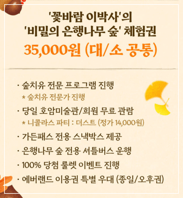 에버랜드 은행나무 숲 축제