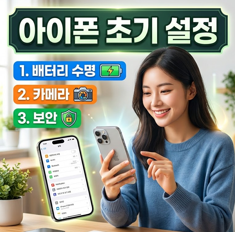 아이폰 초기 설정 관련 사진