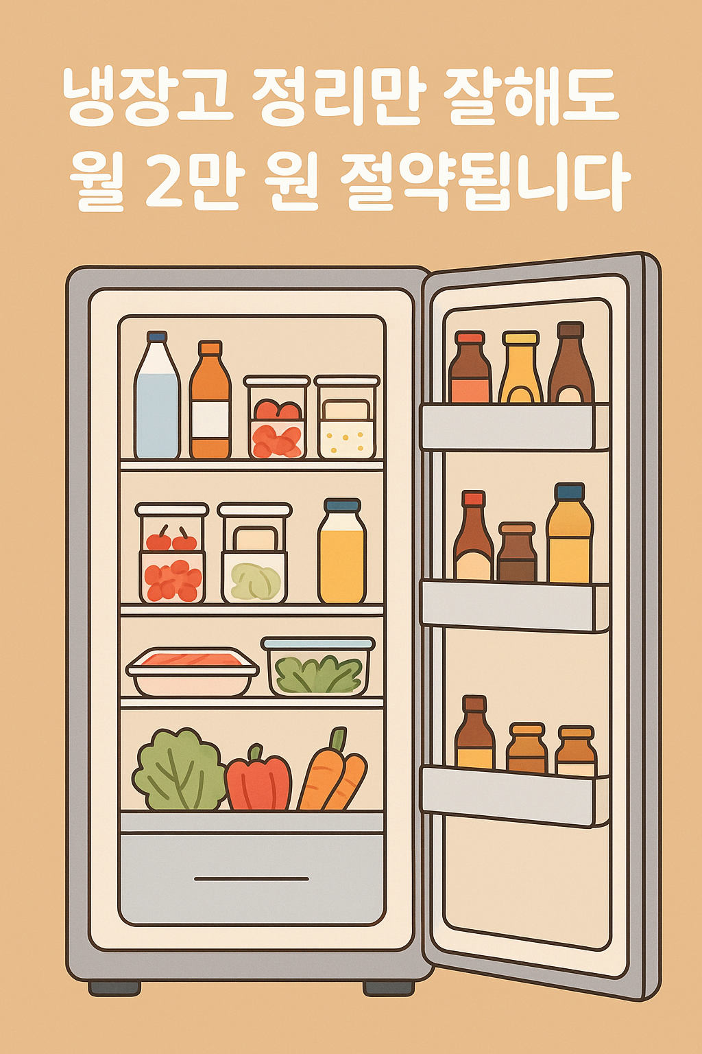 1인 가구 냉장고 정리 꿀팁: 냉장고 정리가 살림 고수의 첫걸음!