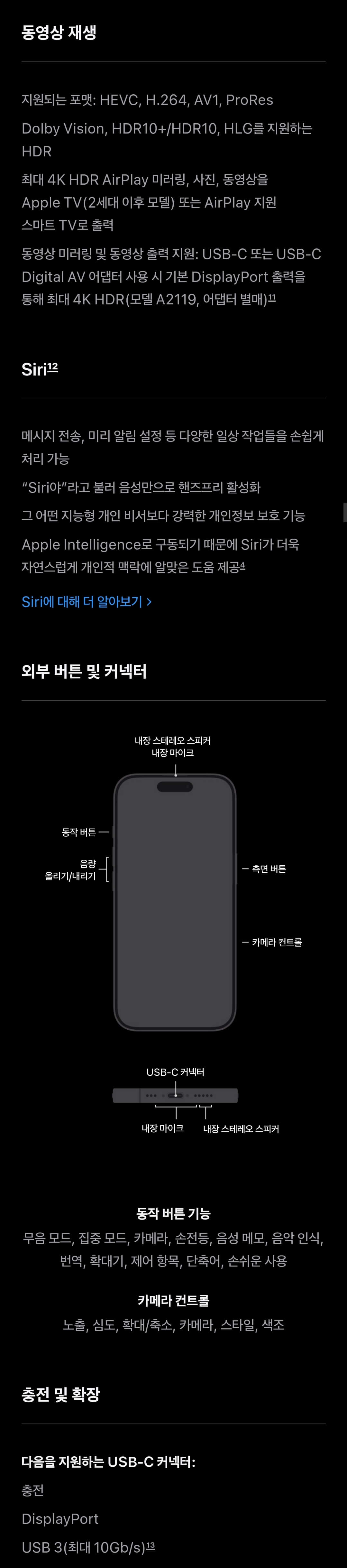 아이폰 16 프로, 프로 맥스 가격, 스펙, 제원, 색상 등 제품 정보 안내