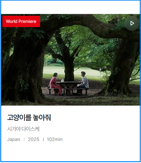 2025 부산국제영화제 예매 꿀팁