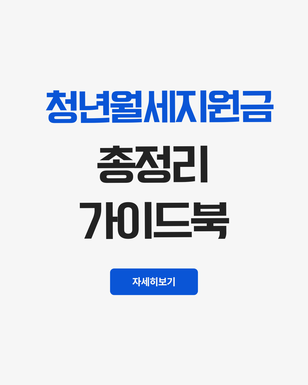 청년월세지원금