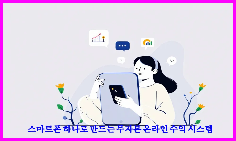 스마트폰 하나로 만드는 무자본 온라인 수익 시스템