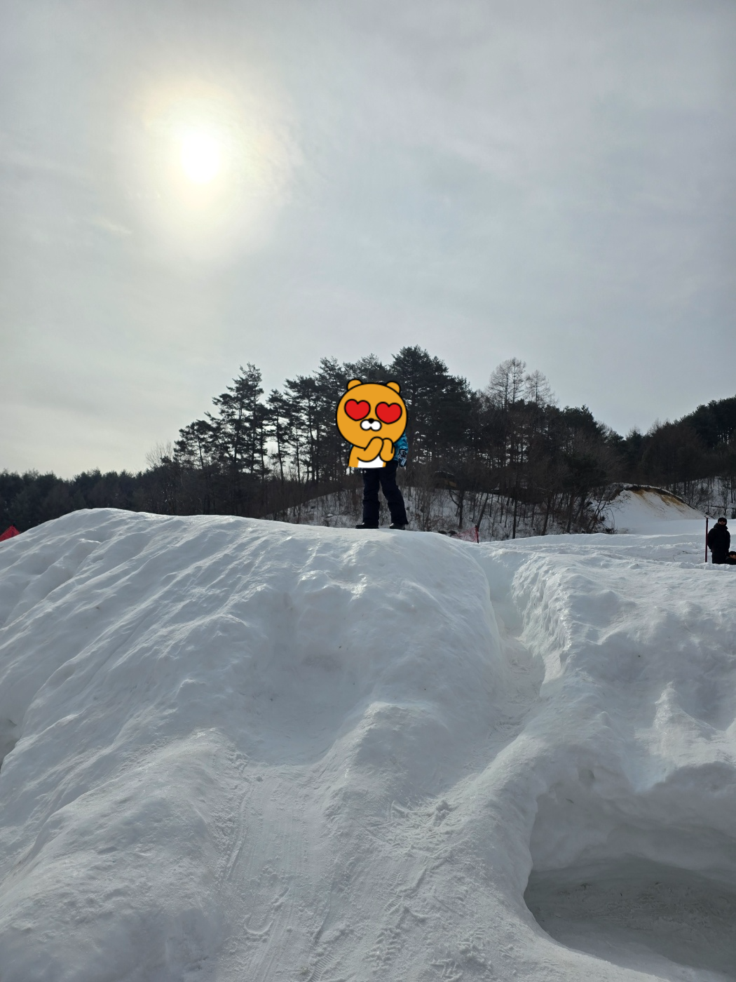 아이들에게 인기가 많았던 눈놀이터