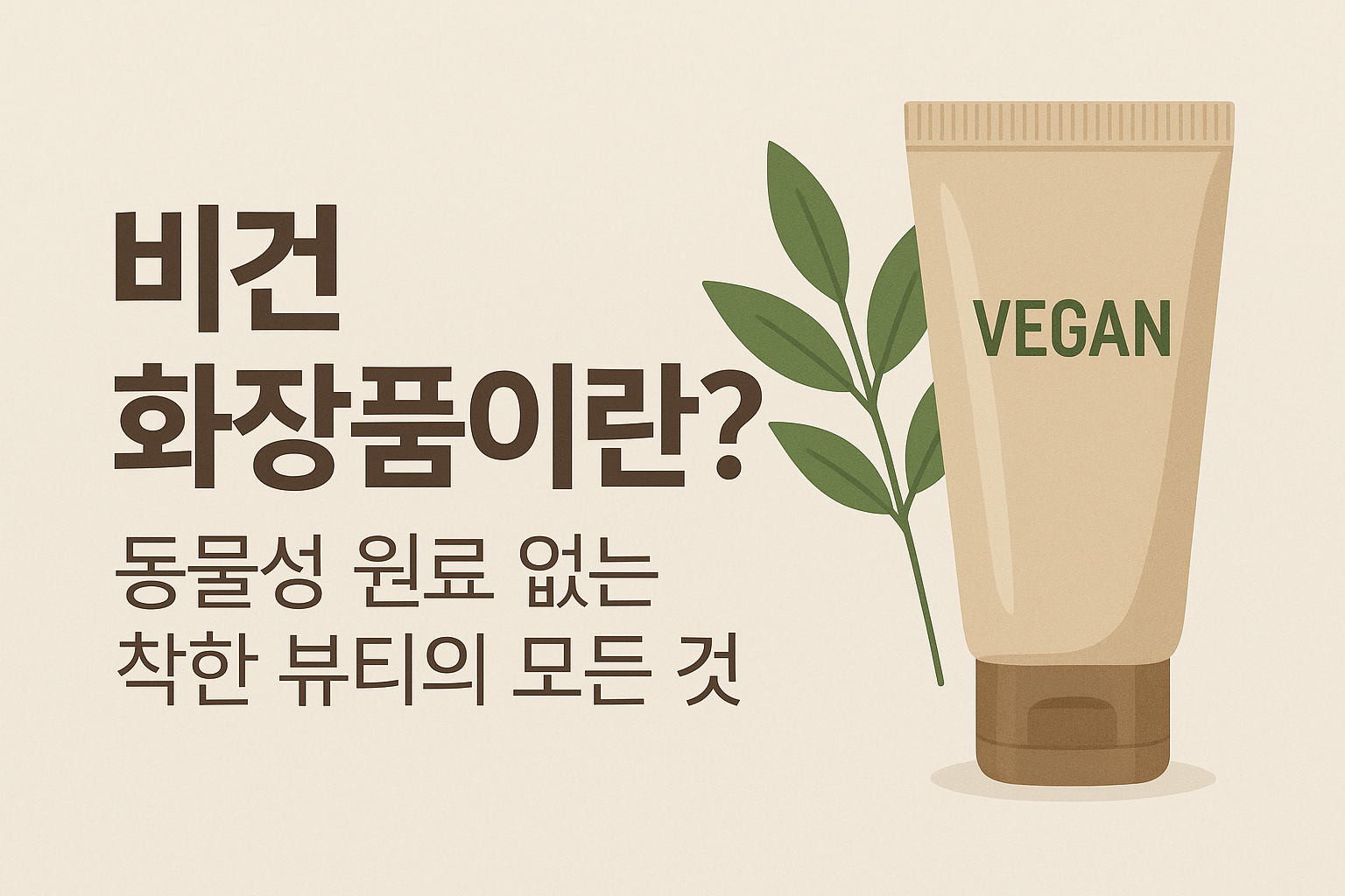 비건 화장품이란