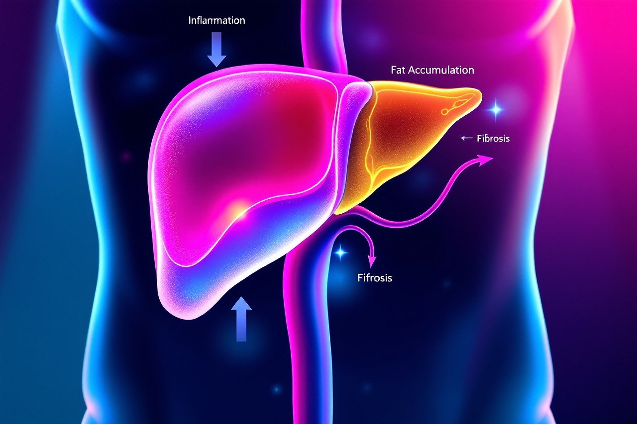 지방간염 있는 간
