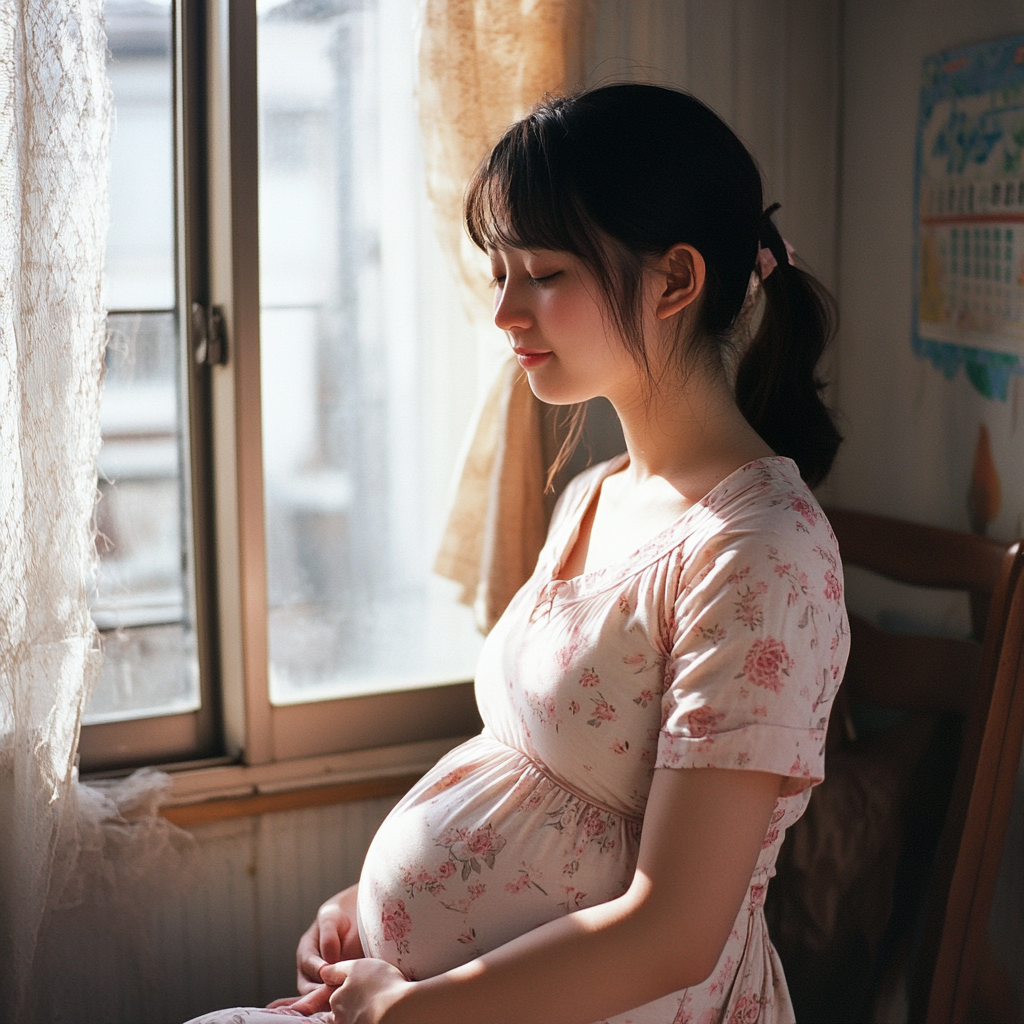 임신 극초반 여성