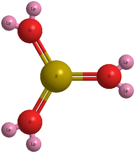 Lewis structure of SO3 sulfur trioxide