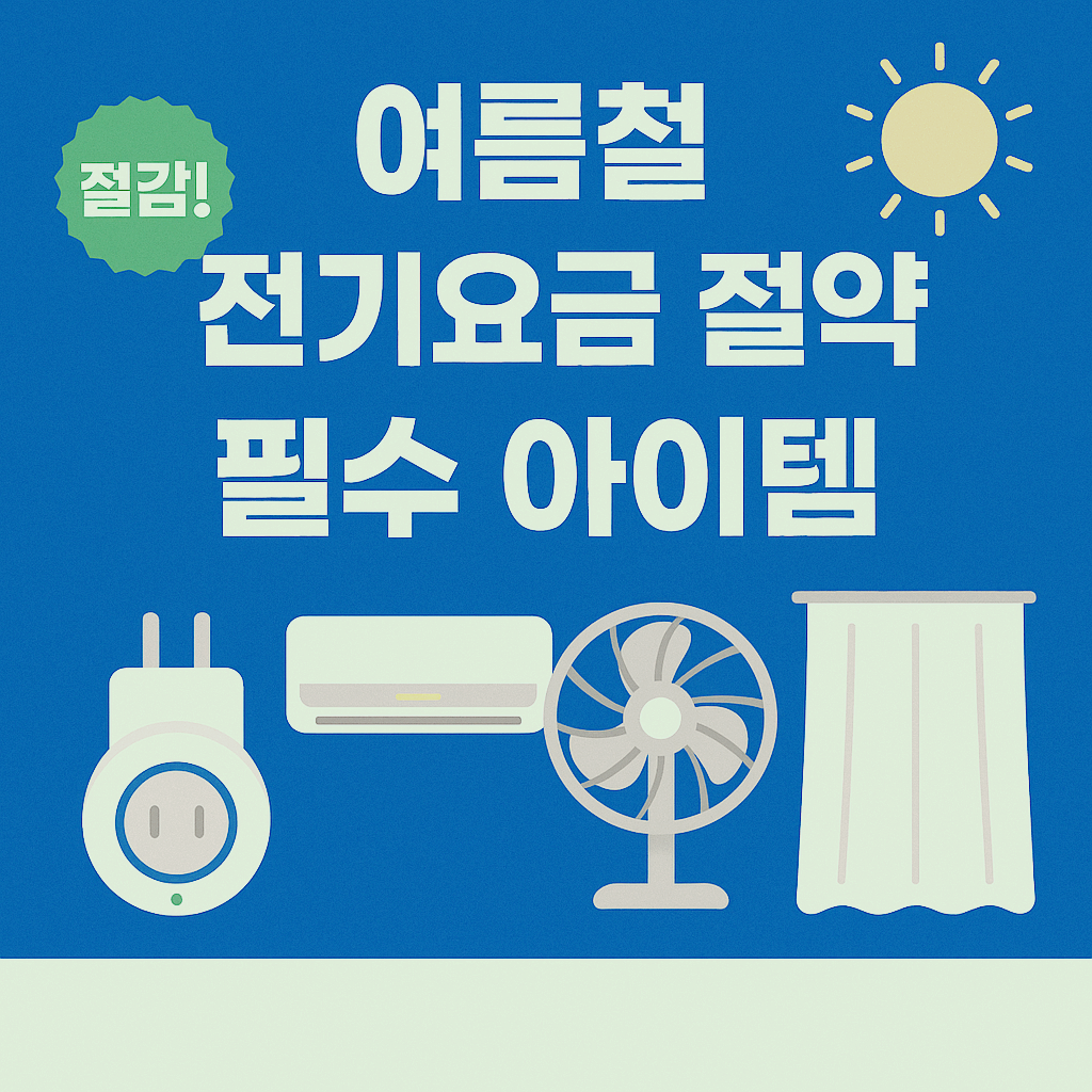 여름철 전기세 절약 필수 아이템