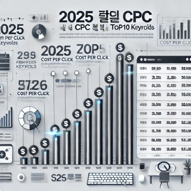 2025년 기준 CPC 높은 키워드 TOP10 분석 관련 사진